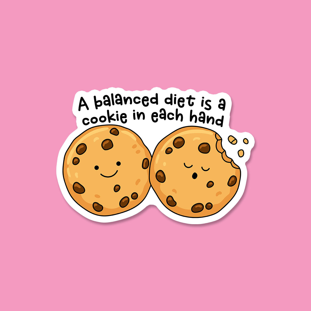 A Cookie in Each Hand Sticker