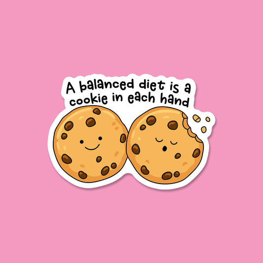 A Cookie in Each Hand Sticker