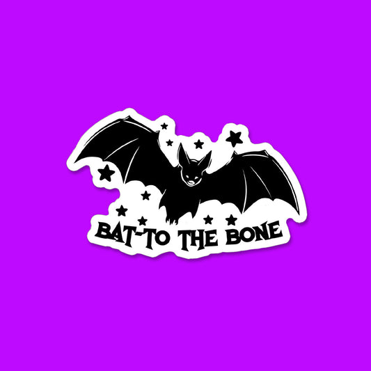 Bat to the Bone Sticker