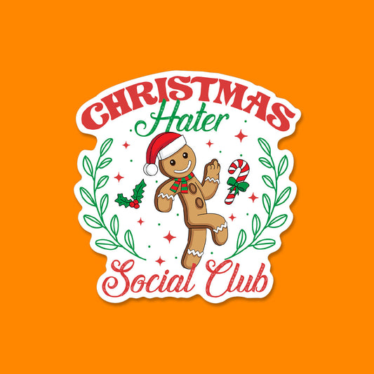 Christmas Hater Social Club Sticker