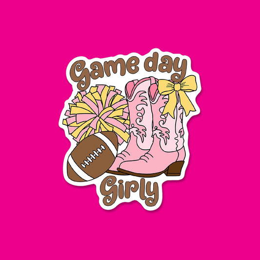 Game Day Girly Sticker