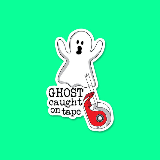 Ghost Caught on Tape Sticker