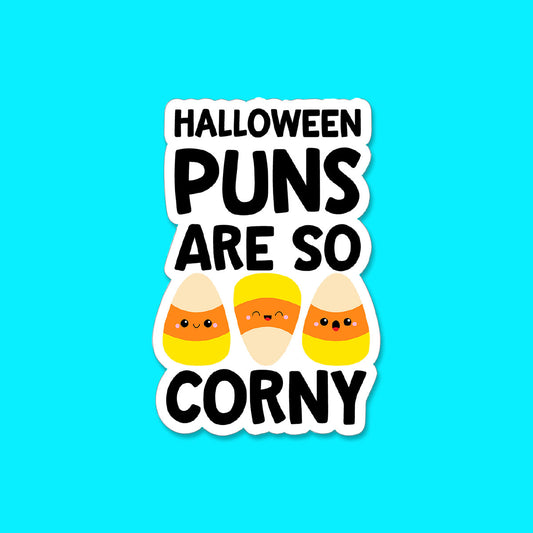 Halloween Puns are so Corny Sticker