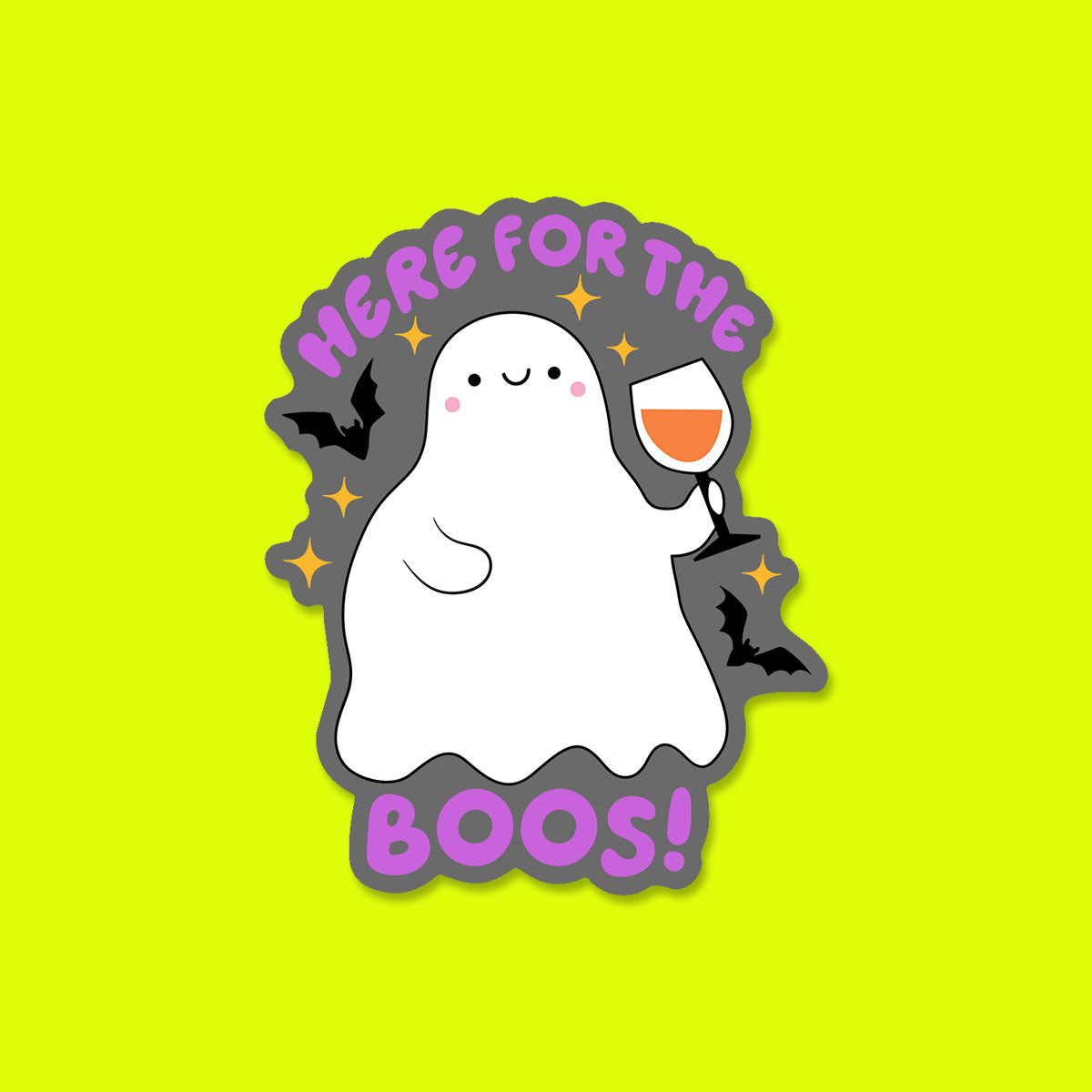 Here for the Boos Sticker