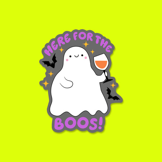 Here for the Boos Sticker