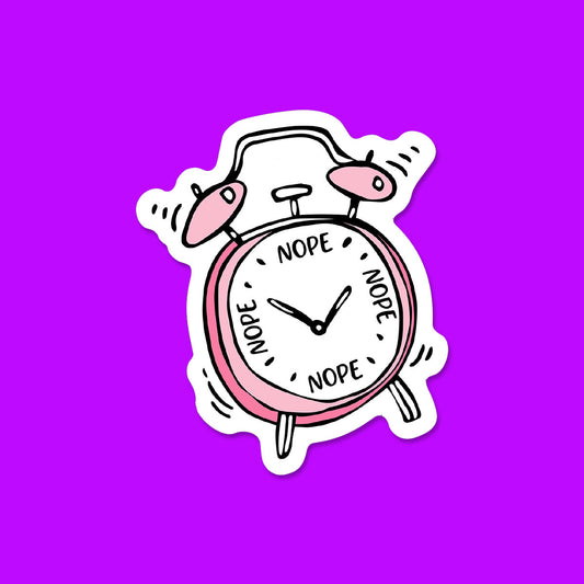 Nope Clock Sticker