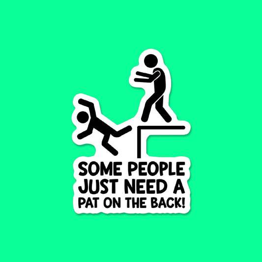 Pat on the Back Sticker